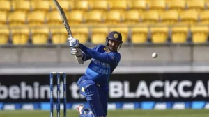 kumar sangakkara notched up his 21st odi century to guide sri lanka to a winning total