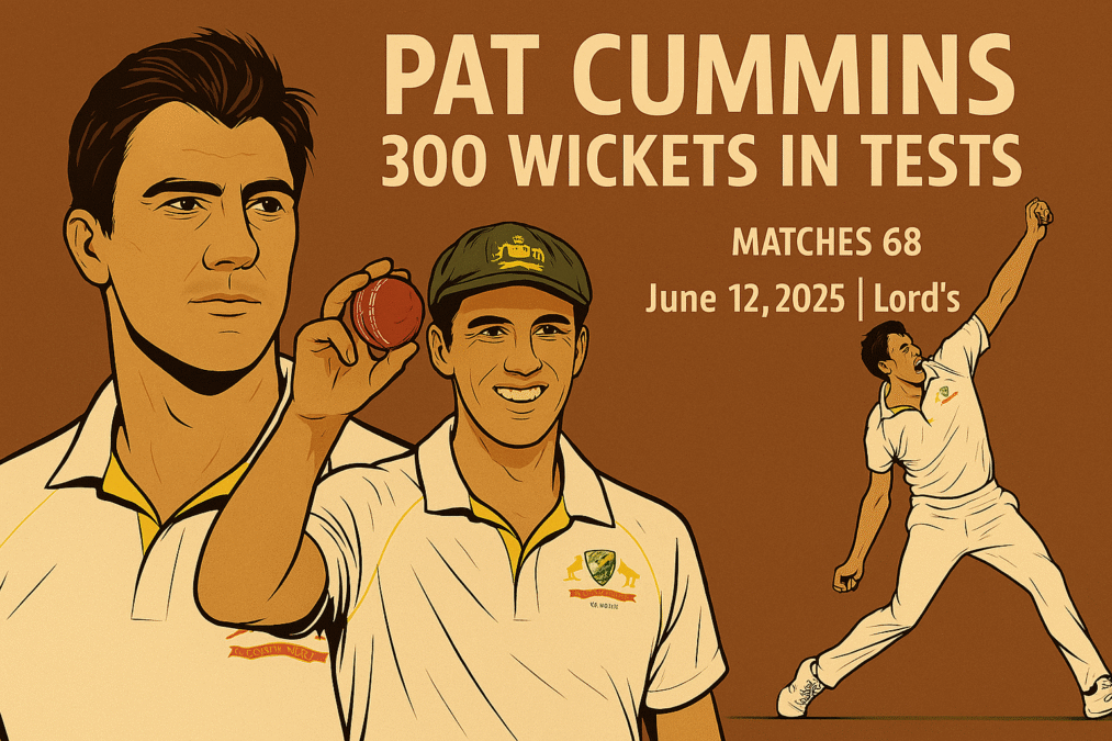 Pat Cummins Completed 300 Wickets In Test Cricket